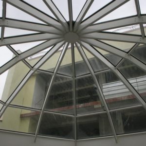 Противопожарный витраж для атриума из алюминиевого профиля / серия FRM7360